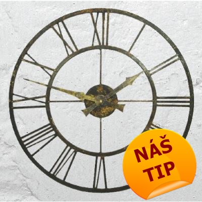 venkovní hodiny železné 50 cm